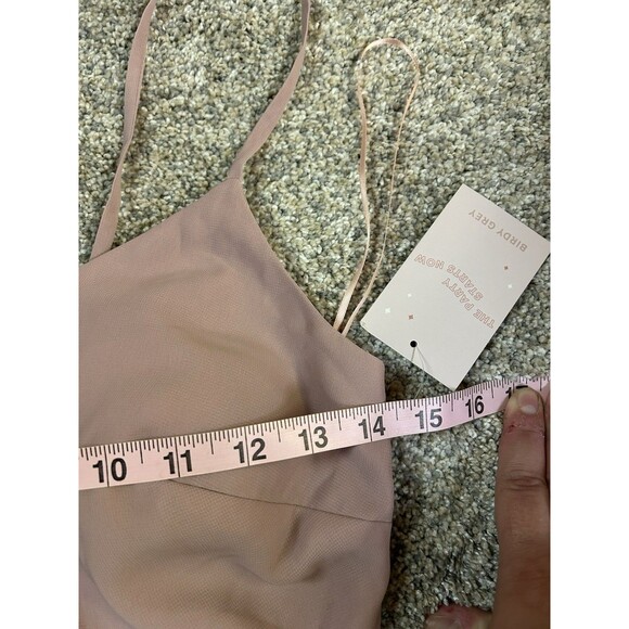 Birdy Grey English Rose Pink Chiffon Dress Theresa XS Bridesmaid Wedding Formal - Picture 4 of 6